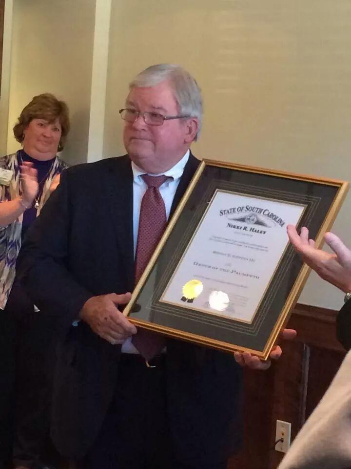 Gettys Receives Order of the Palmetto Who's On The Move