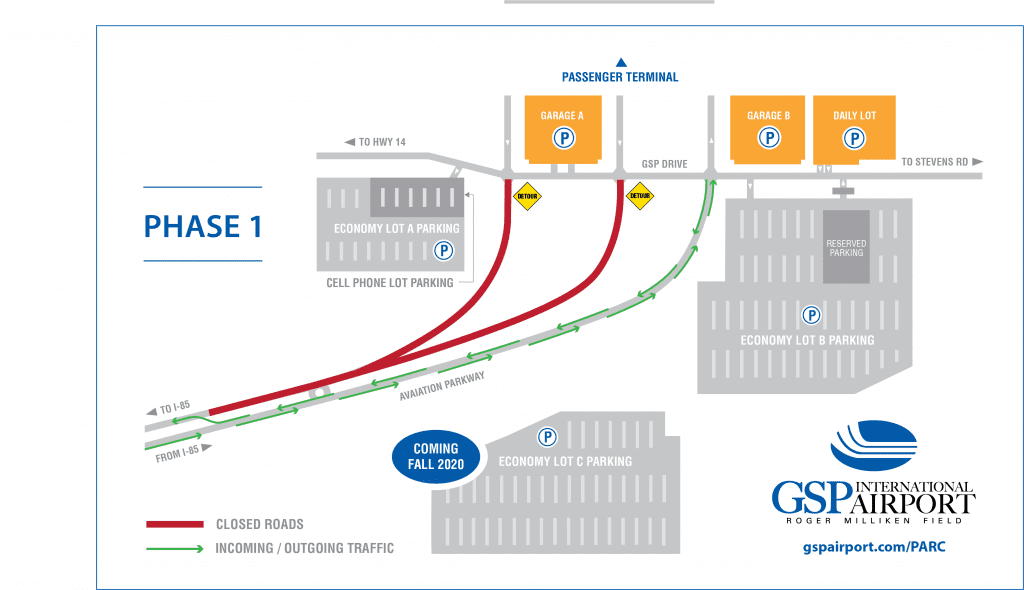 GSP announces roadway work, enhanced parking options Who's On The Move