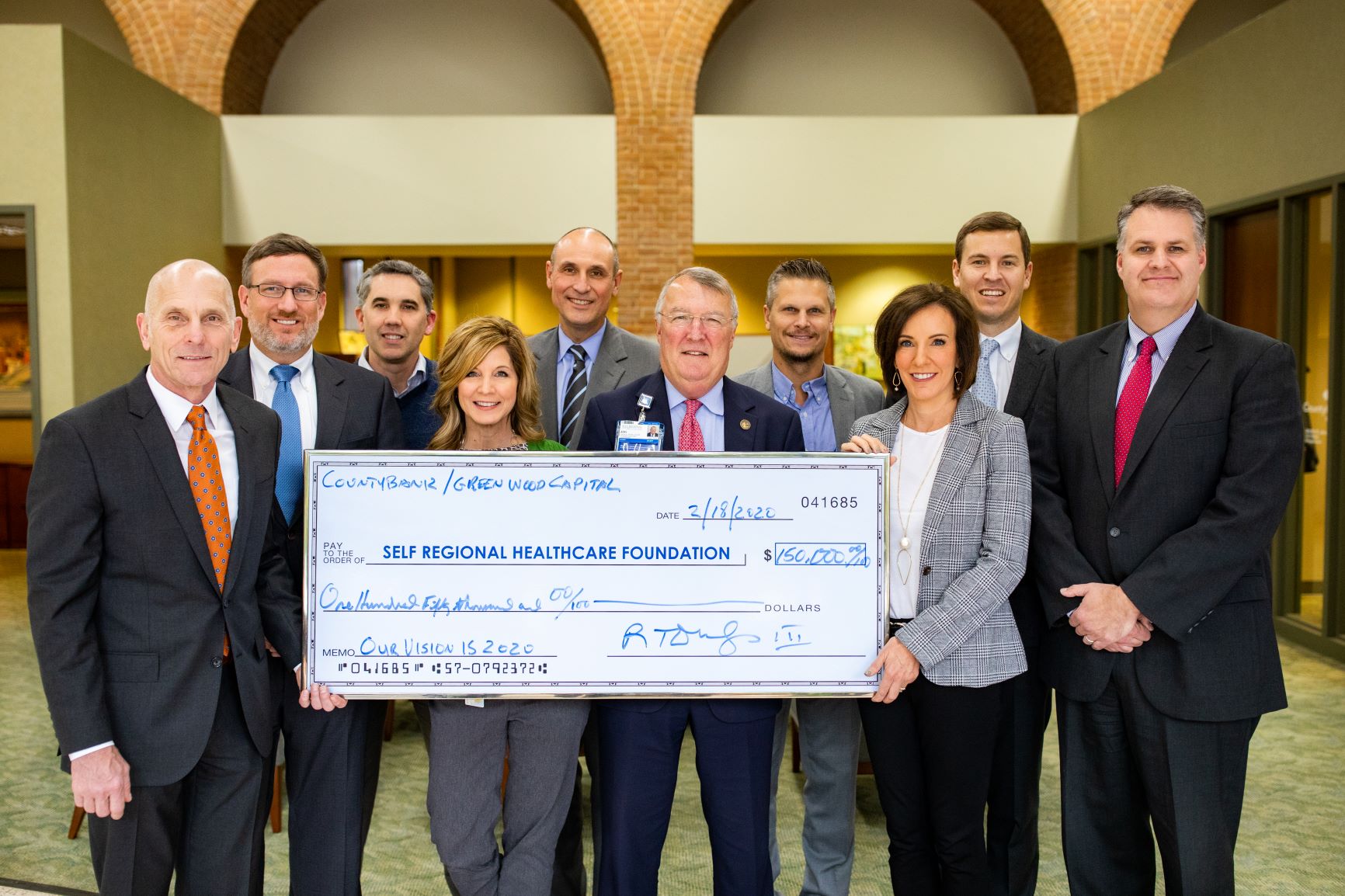 Countybank Foundation makes “over the top” gift to Self Regional