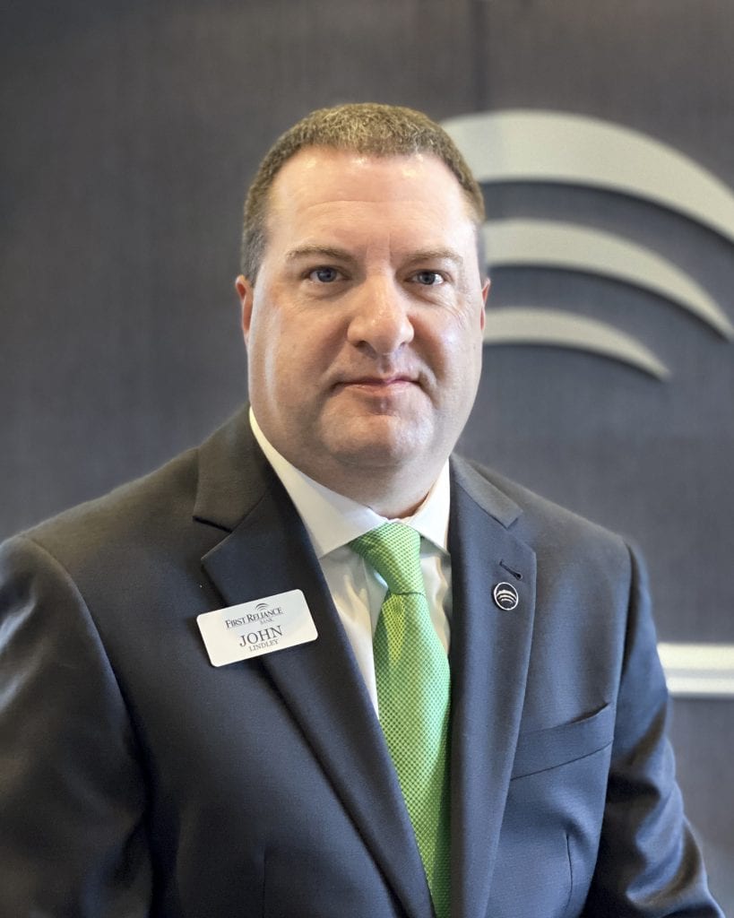 John Lindley joins First Reliance Bank as Vice President, Bank