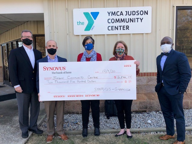 Synovus presents YMCA of Greenville with $5,000 - Who's On The Move Synovus presents YMCA of Greenville with $5,000 - Who's On The Move