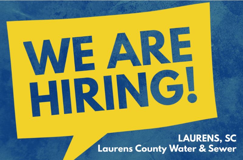 Laurens County Water and Sewer Commission is Hiring - Who's On The Move