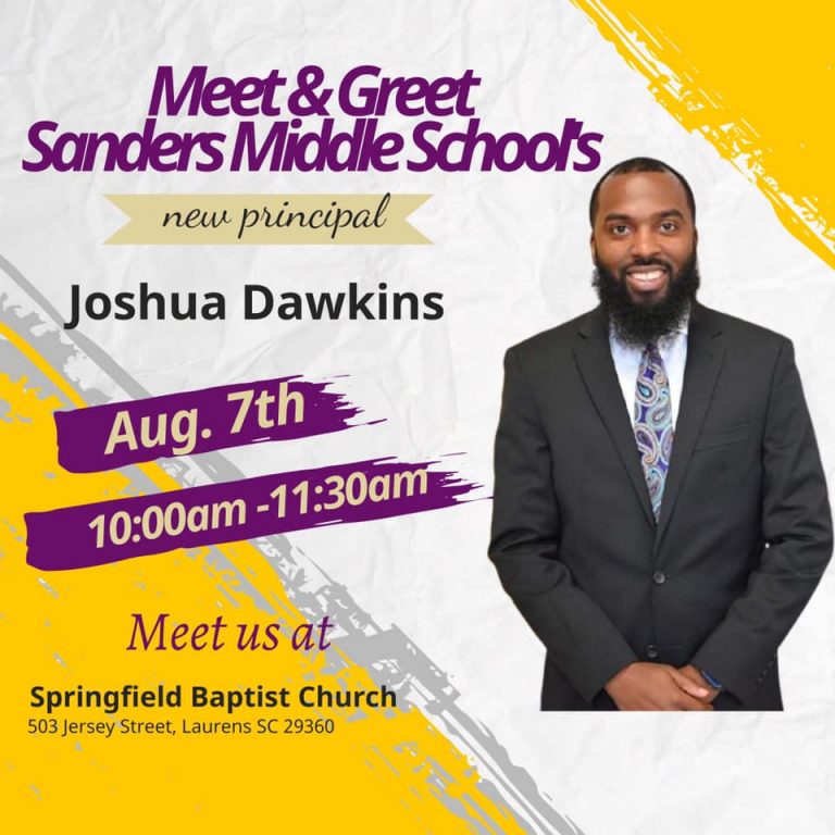 Meet the New Principal at Sanders Middle School Who's On The Move