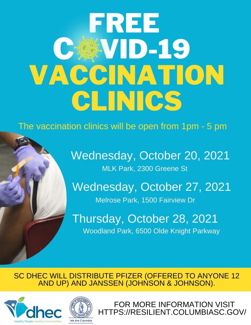 The City of Columbia partners with SC DHEC to offer free COVID-19 ...