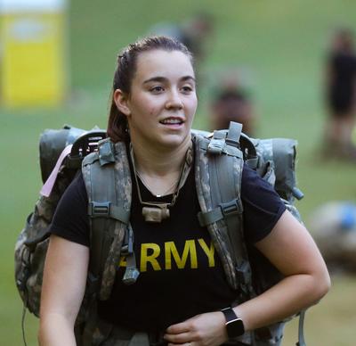 Senior Krista Just, First Furman Woman To Receive Commission As Army ...