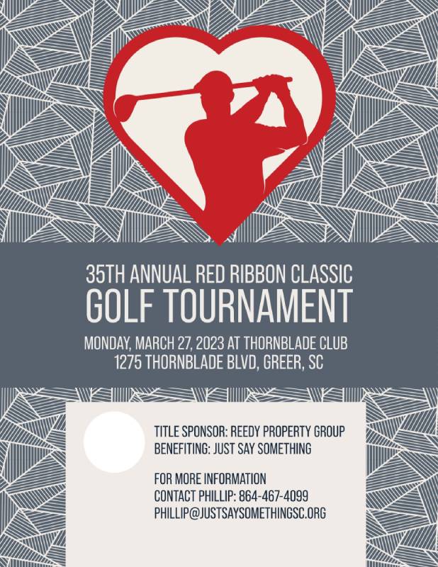 Just Say Something hosts 35th Annual Red Ribbon Classic Golf Tournament
