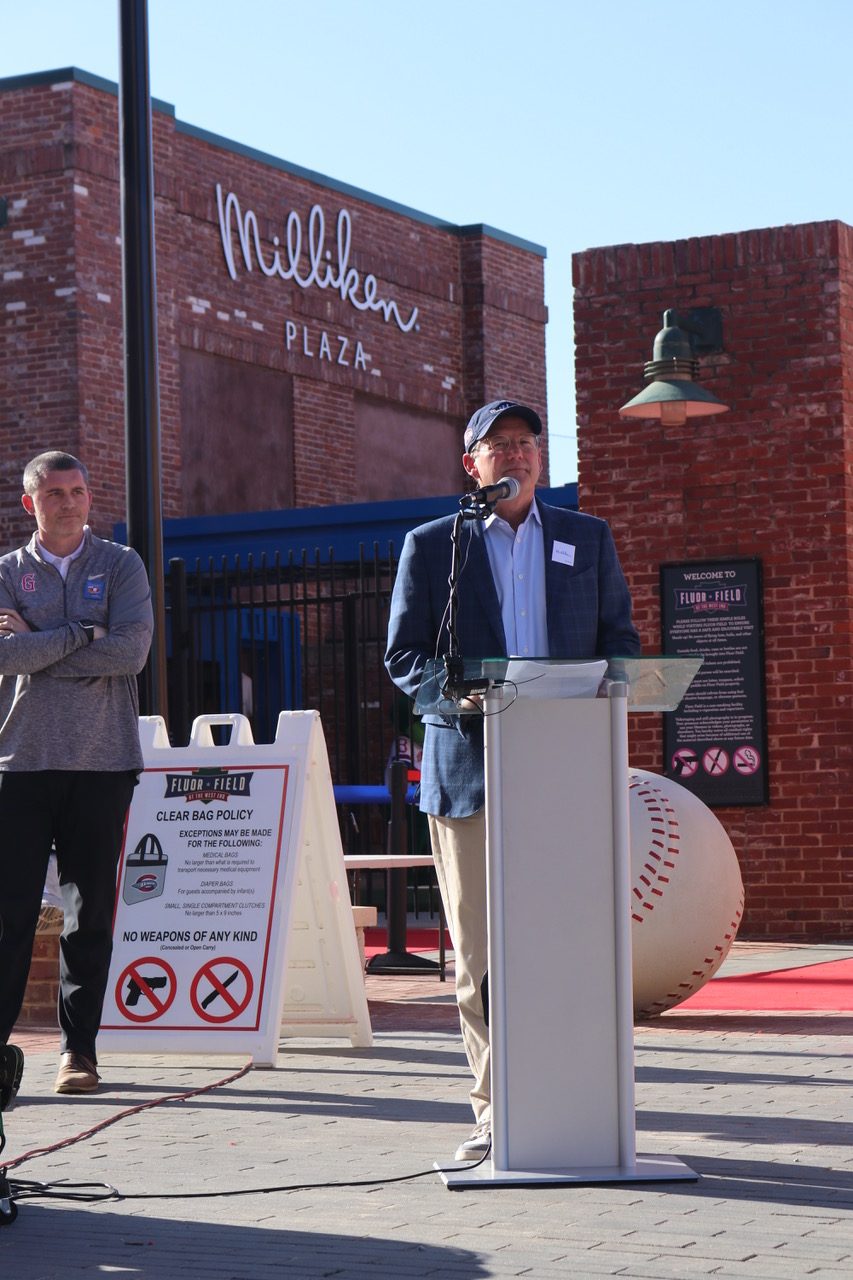 Milliken & The Greenville Drive announce Milliken Plaza at Fluor Field