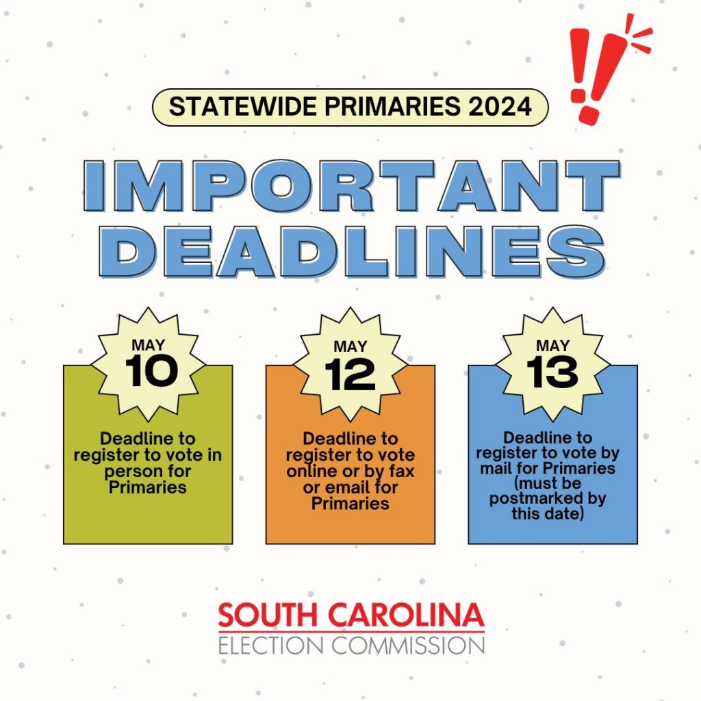 Getting Ready for the 2024 South Carolina Primaries and Runoffs Key