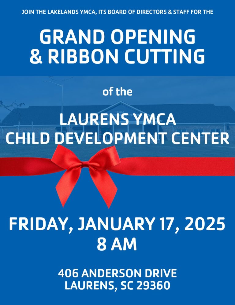 Laurens ymca child development center ribbon cutting who s on the move