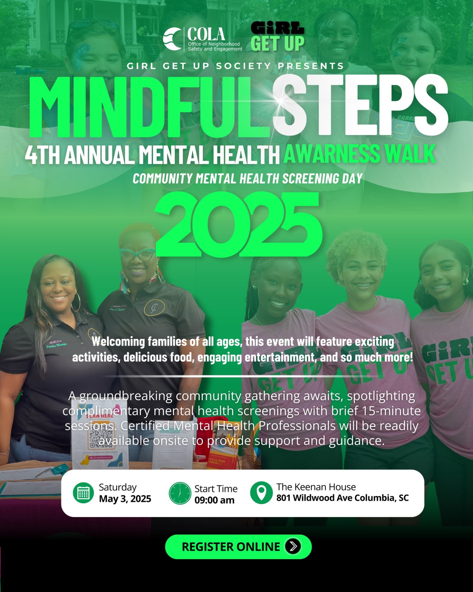 Mindful Steps Walk to raise mental health awareness - May 3 - Who's On ...
