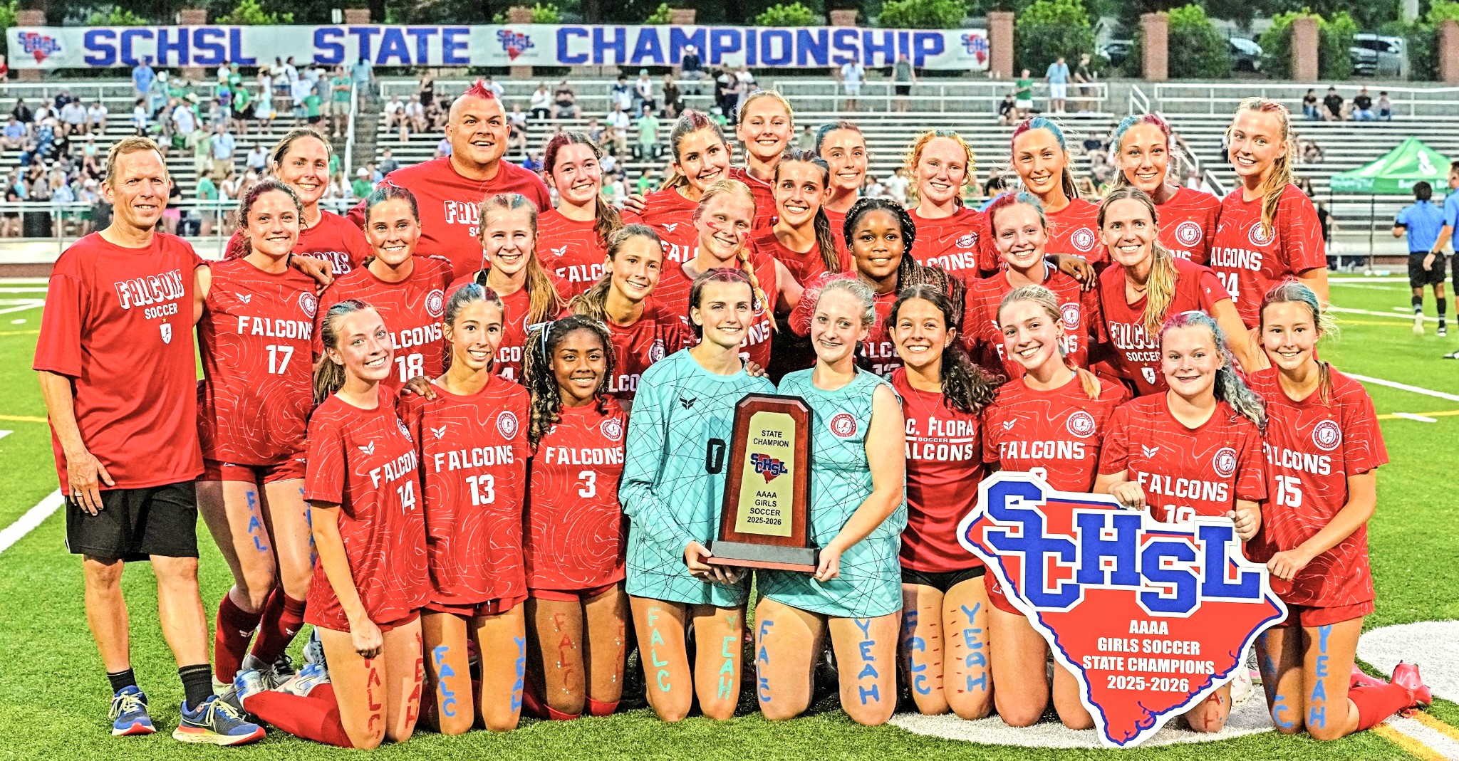 A.C. Flora girls soccer team wins second consecutive state championship