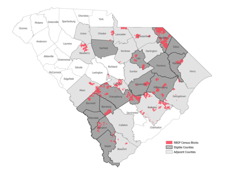 Sc Cogs Map Funding allocated in 2019 implemented in 21 South Carolina counties ...